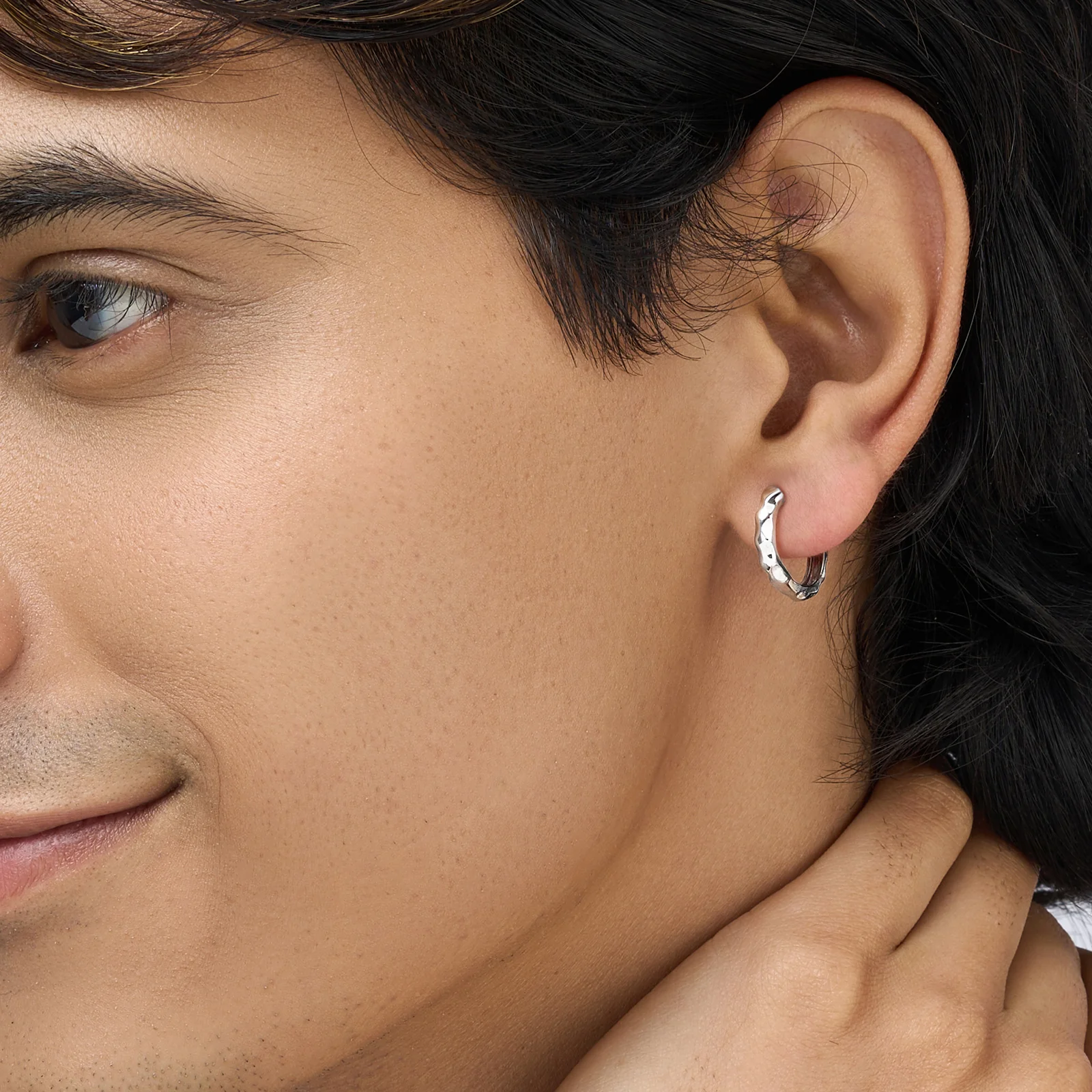 Rifto Silver Men's Earrings - Image 2