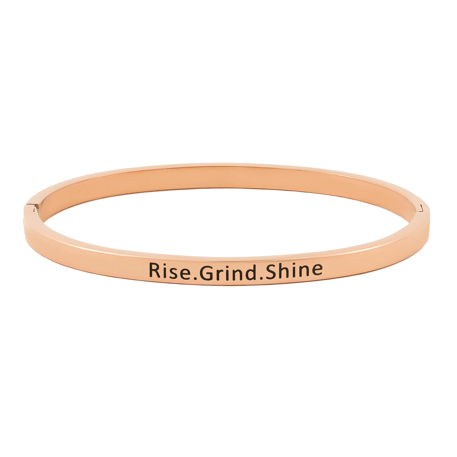 Rise.Grind.Shine Rose Gold Mantra Band - Image 4
