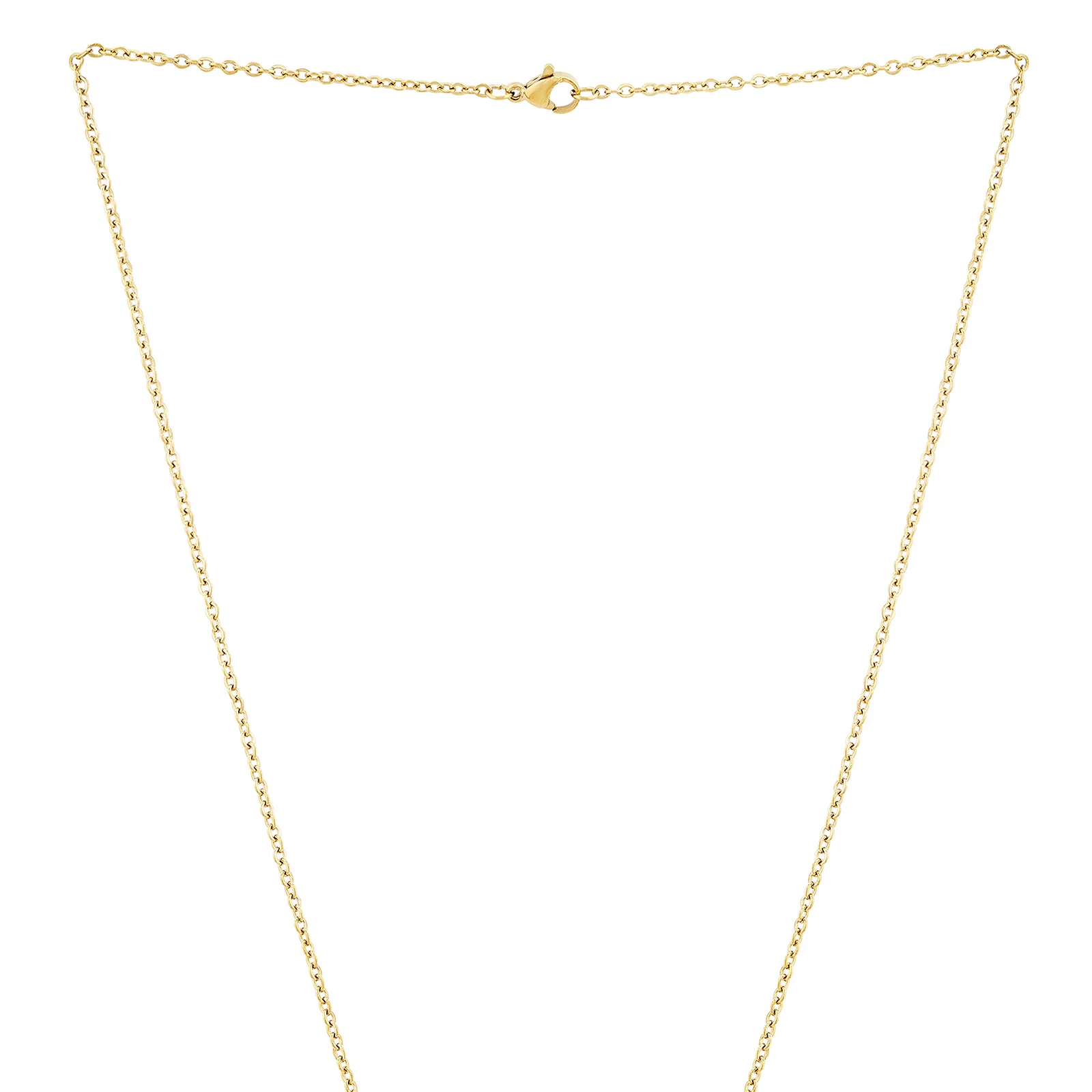 Rosette Gold Women's Round Mantra Necklace - Image 4