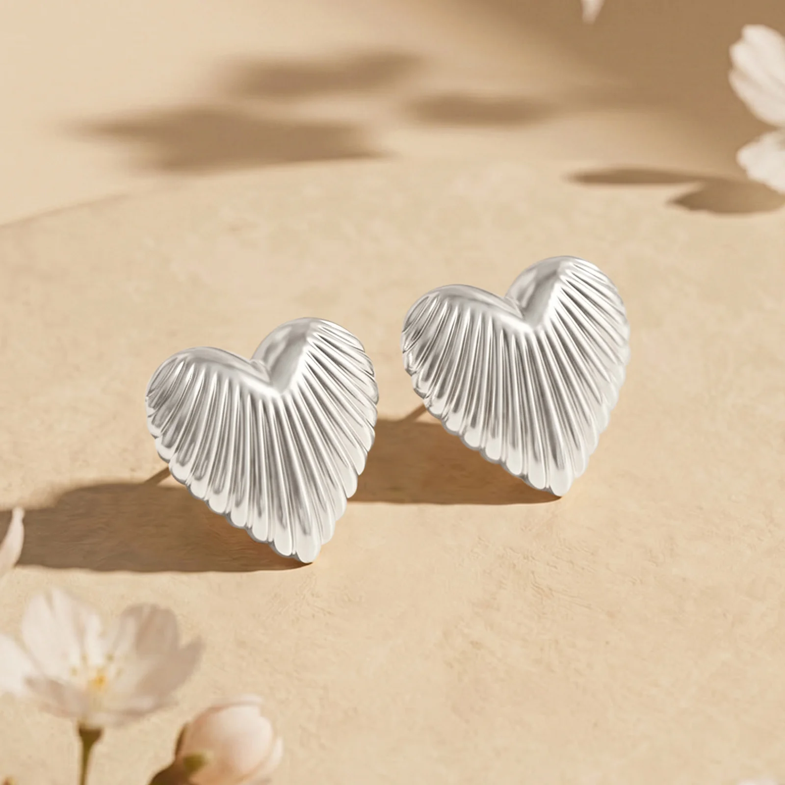 Ryeana Silver Love Earings