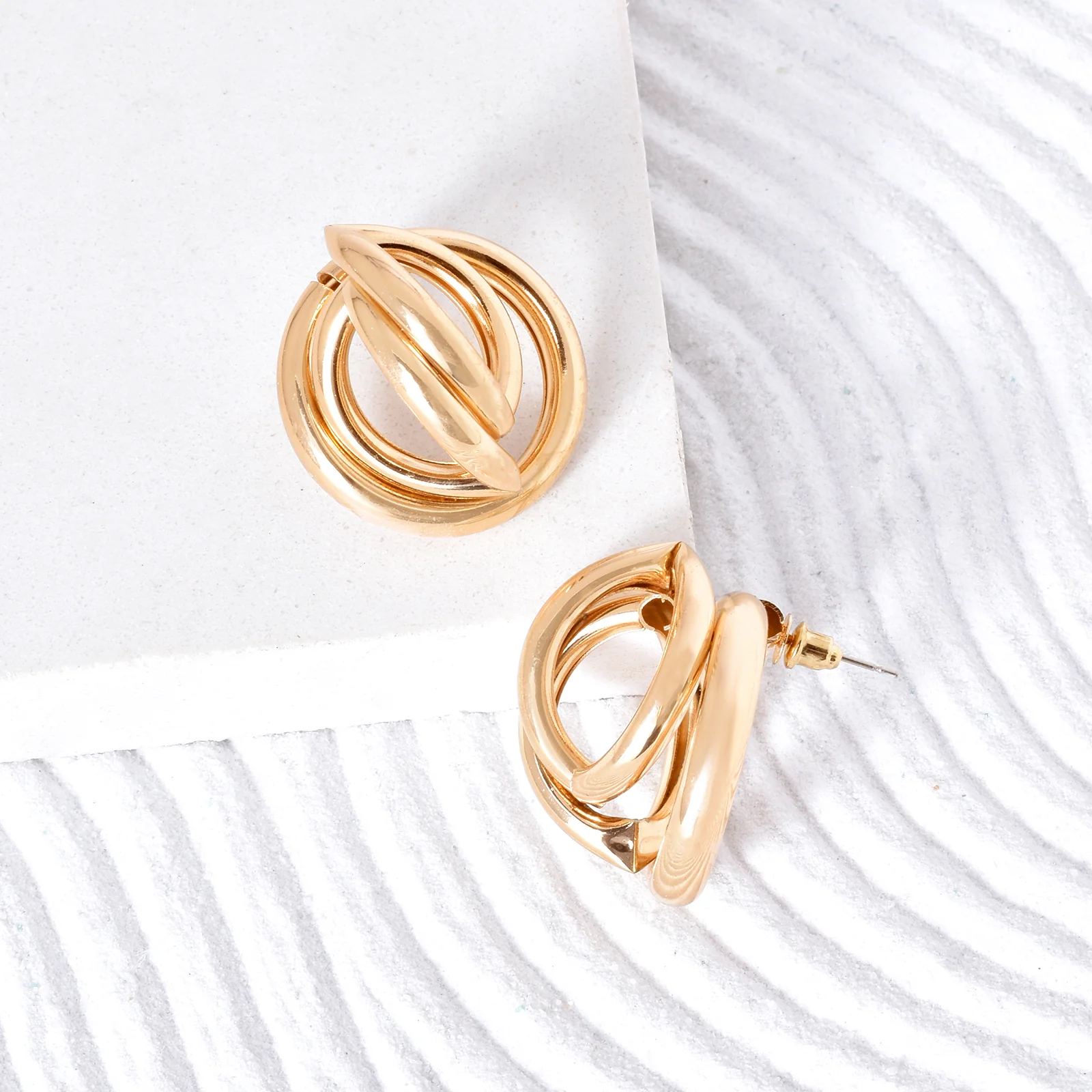 Sapphira Gold Earrings - Image 2