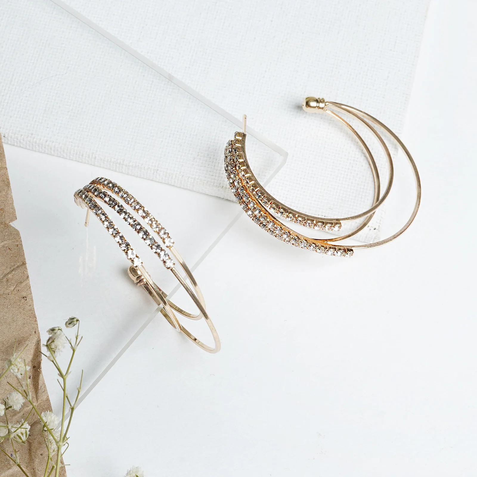 Saturday Night Gold Hoops