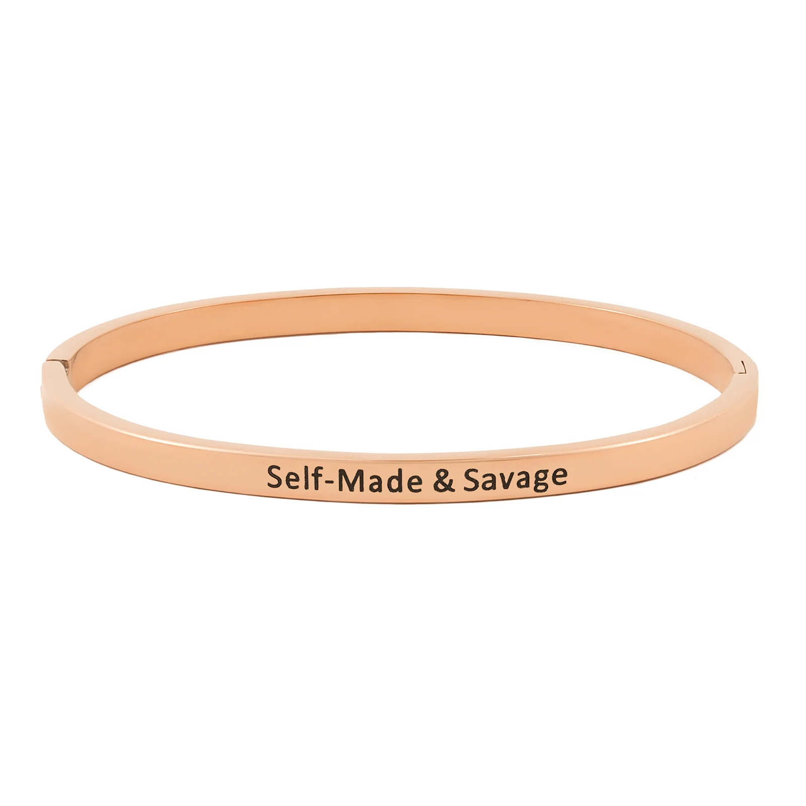 Self-Made & Savage Rose Gold Mantra Band - Image 3