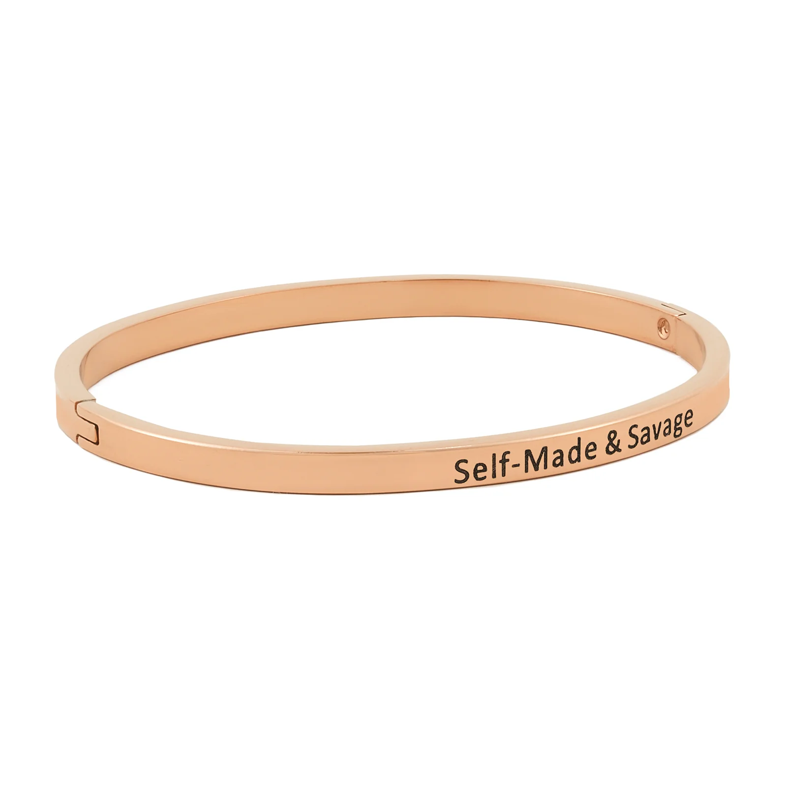 Self-Made & Savage Rose Gold Mantra Band - Image 4