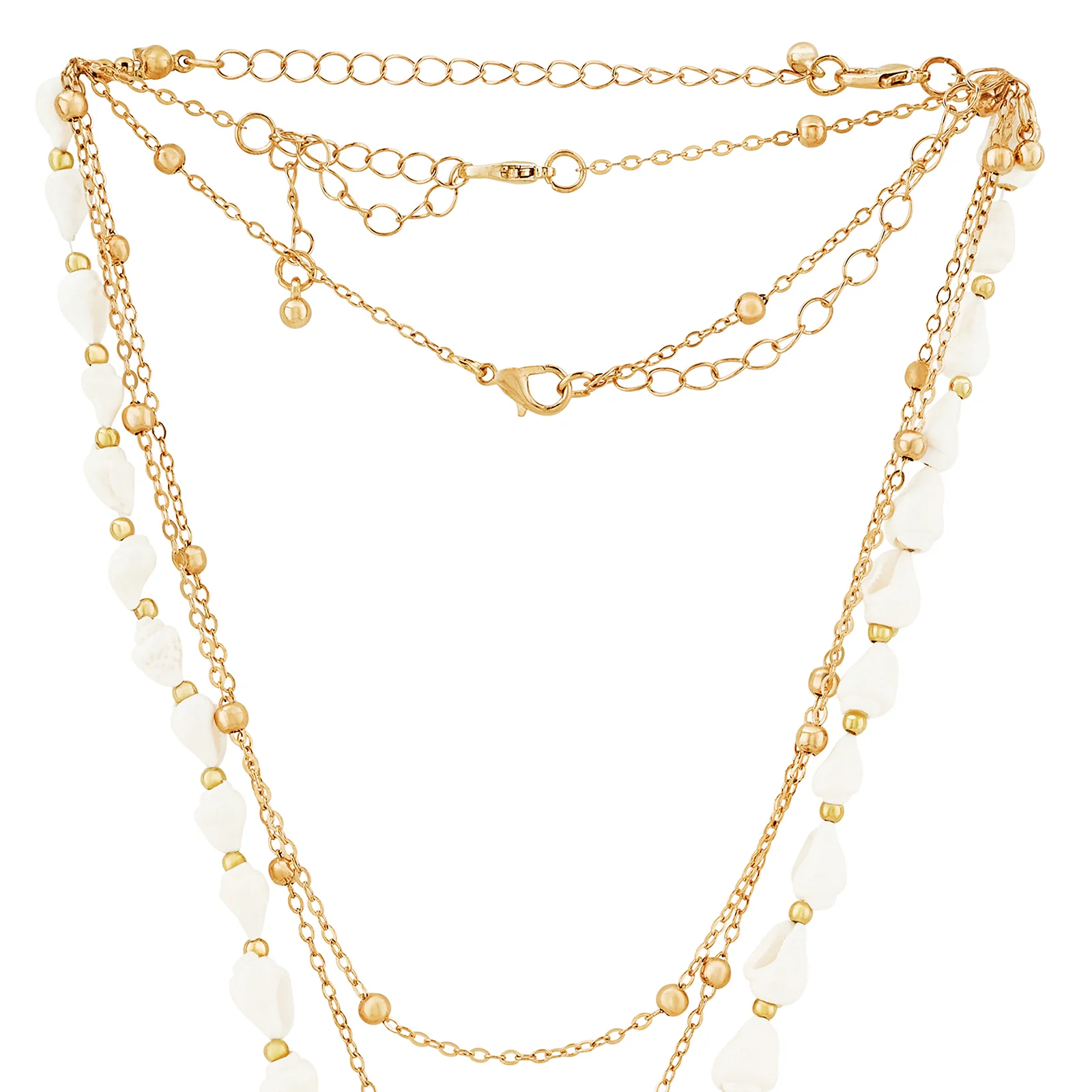 Sephra Gold Layered Seashells Necklace - Image 5