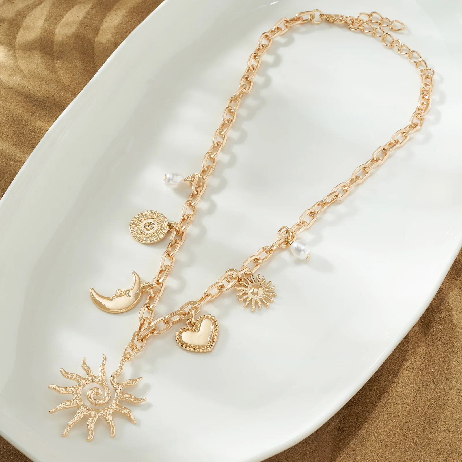 Seraya Golden Charm Necklace - Image 2