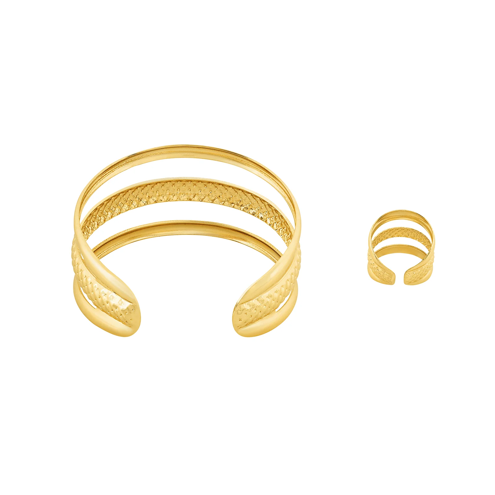 Serima Gold Seashells Bracelet & Ring Set - Image 5