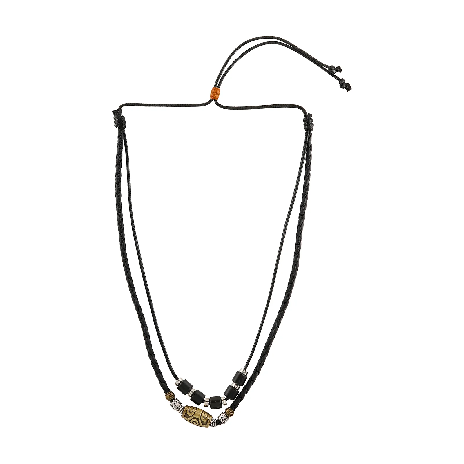 Severus Men's Black Layered Necklace - Image 5