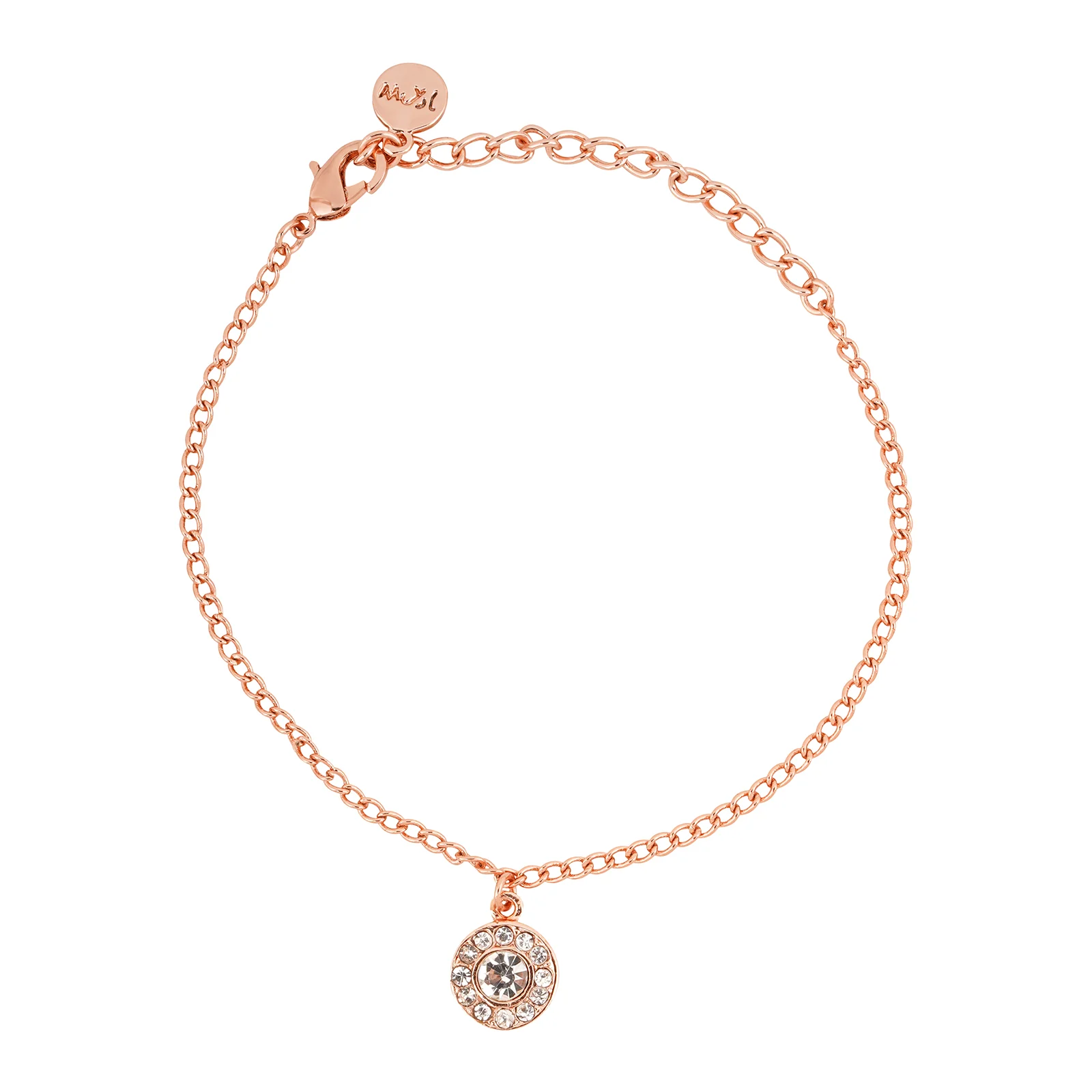 Shine Bright Rose Gold Bracelet Charm - Image 3