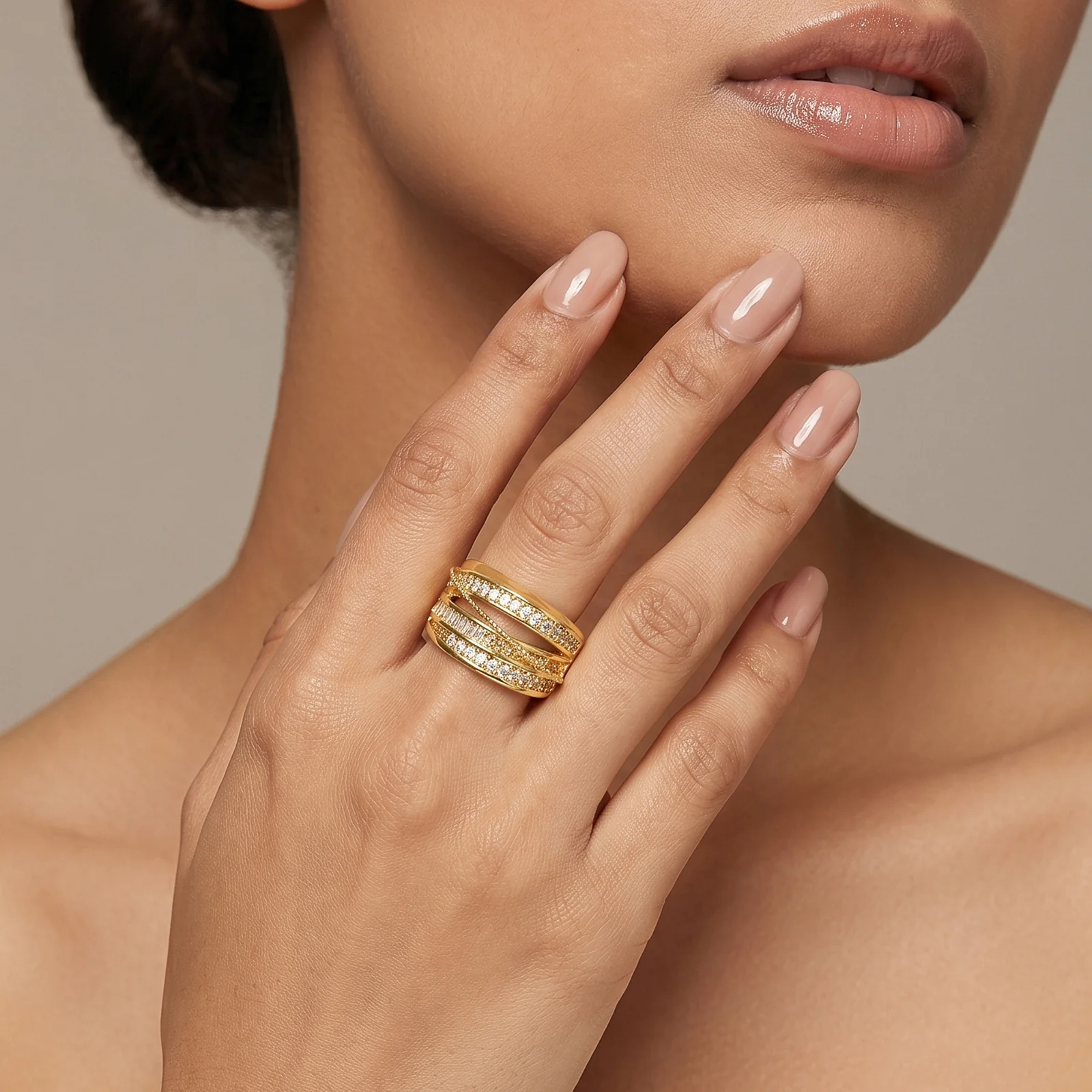 Shynee Gold Bling Ring - Image 2