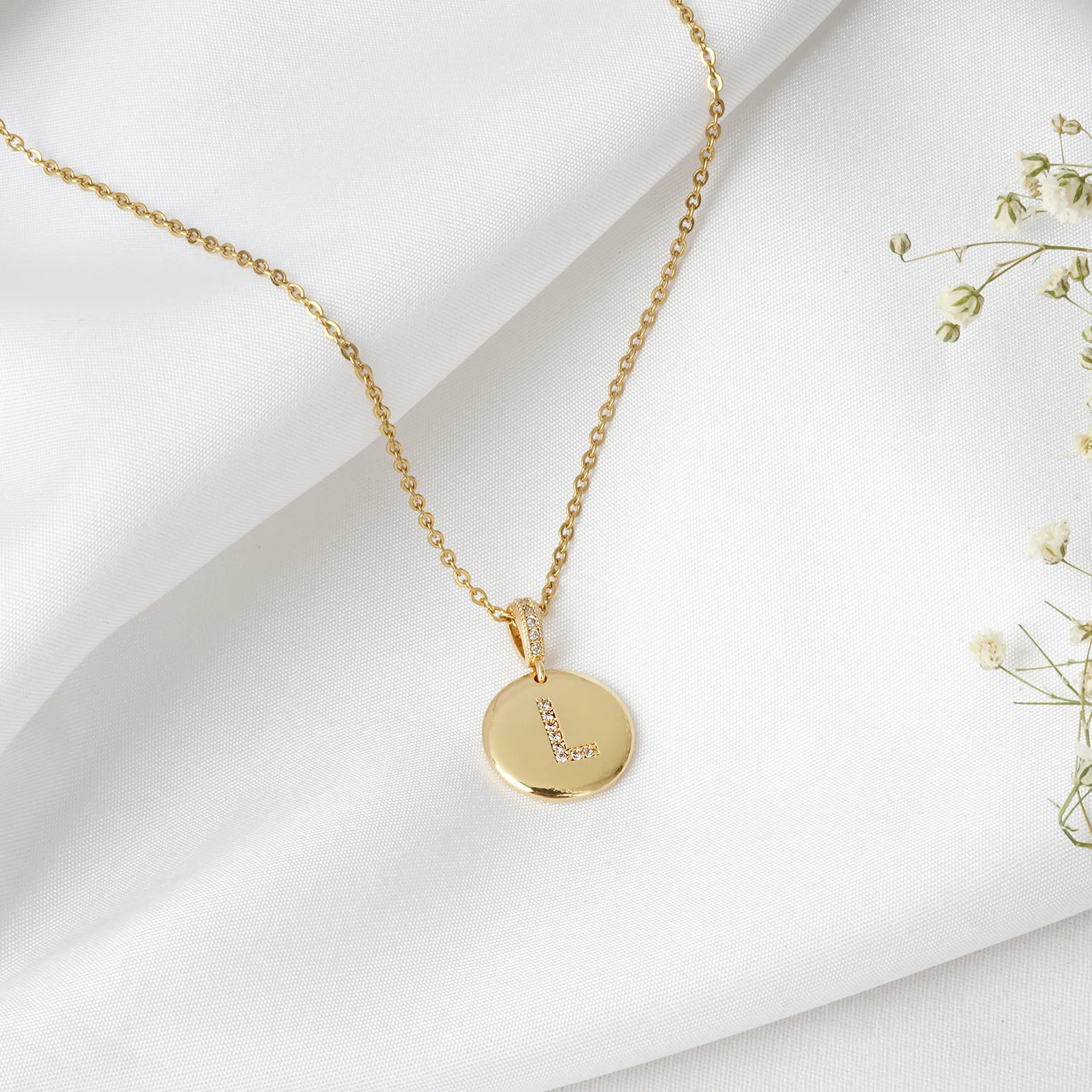 Silken Alphabet L Necklace