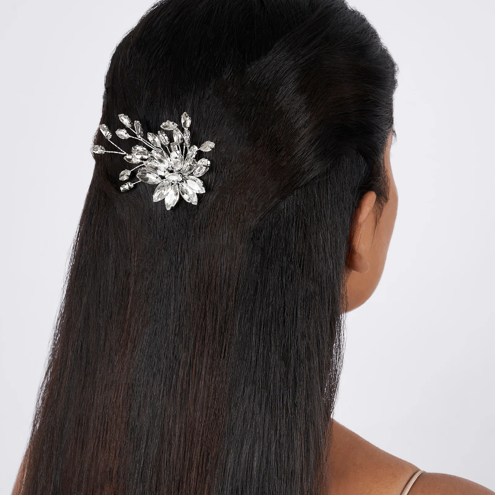 Silvia Silver Pearl hairpin