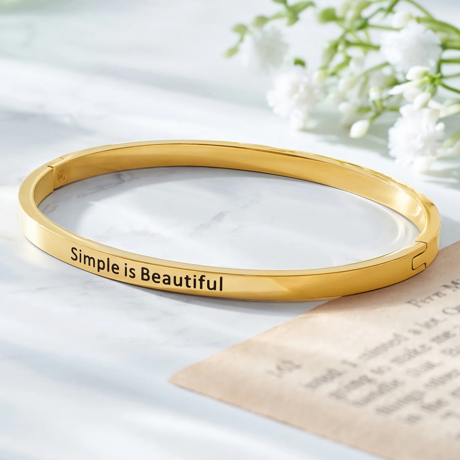 Simple is Beautiful Gold Mantra Band