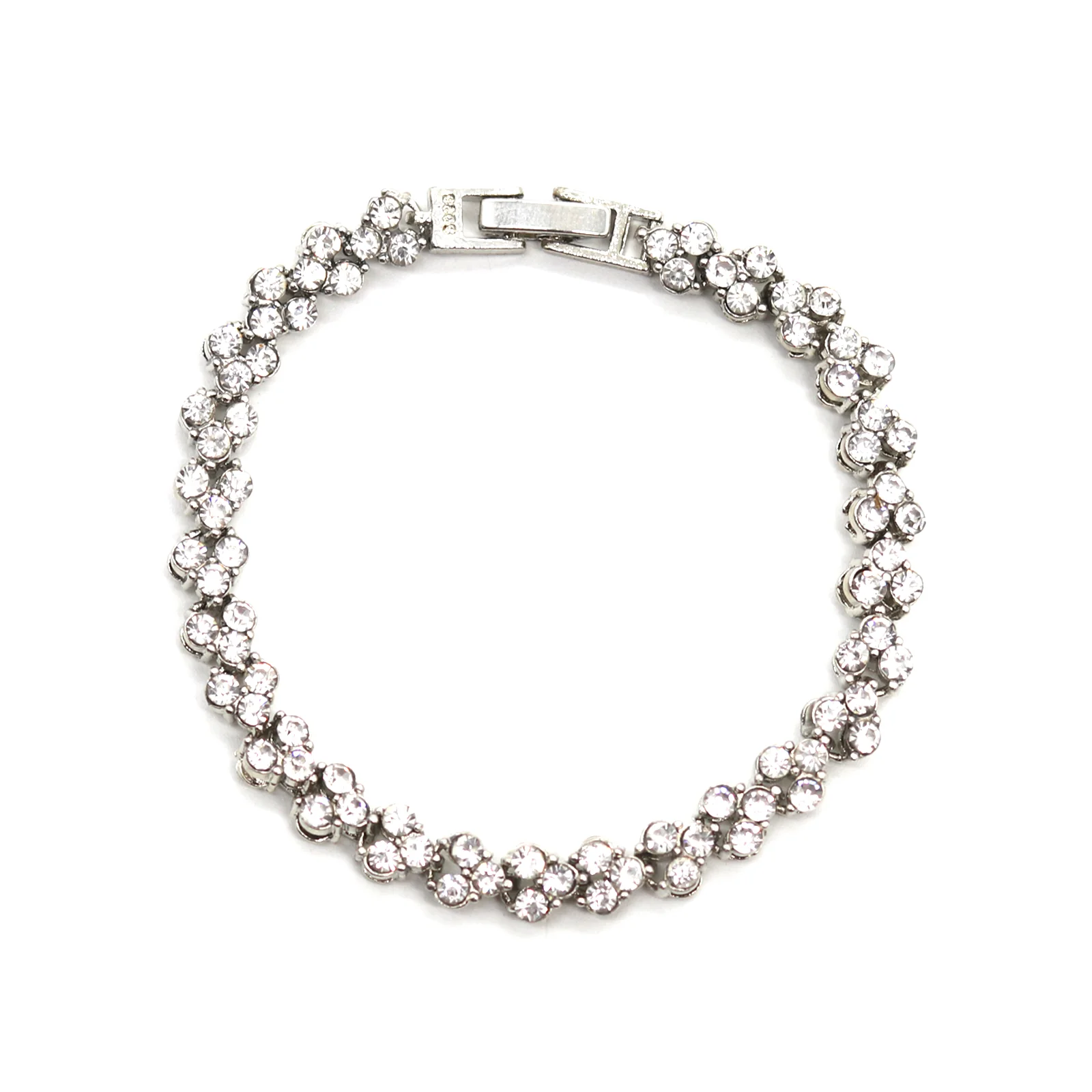 Smile Silver Watch Bracelet Stack - Image 2