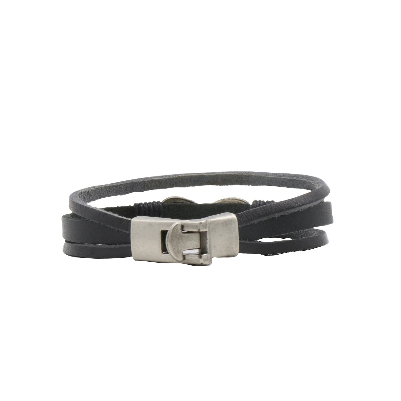Smoky Black Men's Watch Bracelet Stack - Image 3