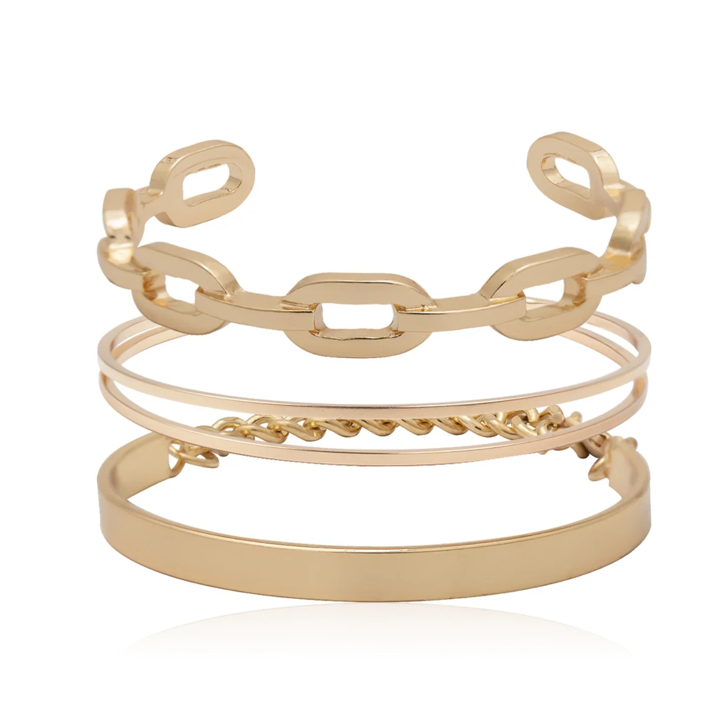 Solar Drip Ring Watch Bracelet Stack - Image 5
