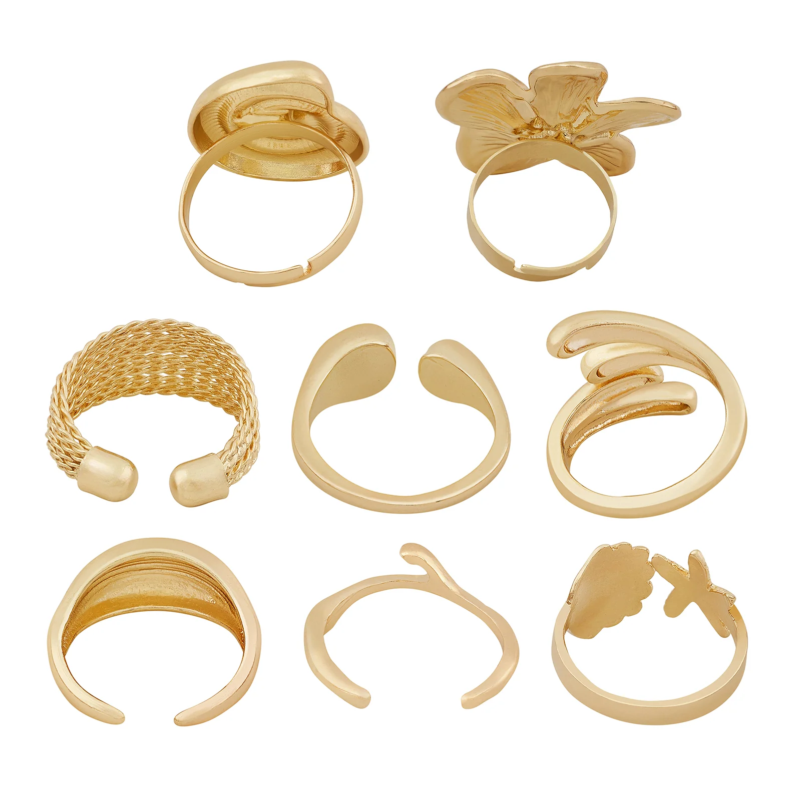 Solé Gold Seashell Ring Set - Image 5