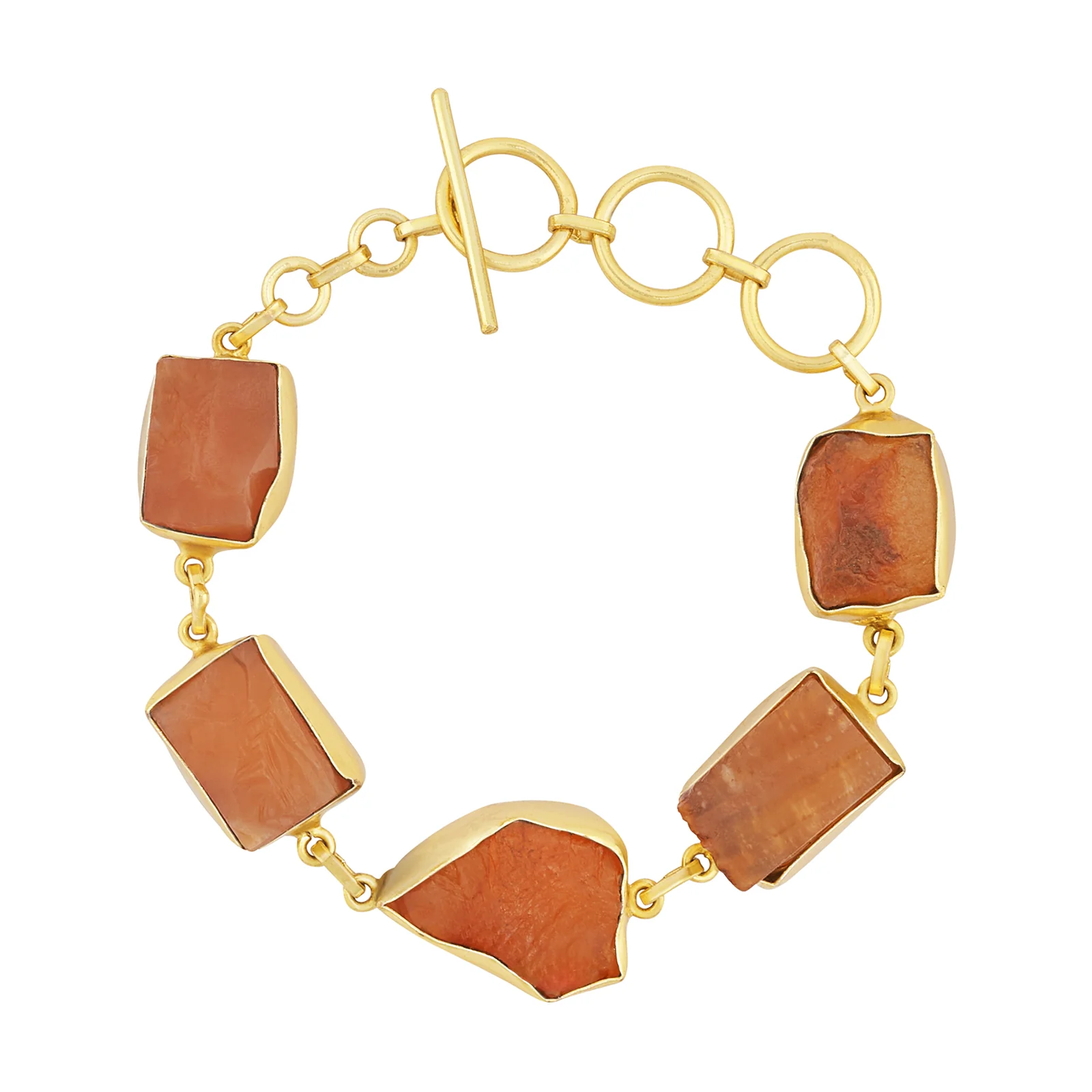 Soléa Orange Natural Stone Bracelet - Image 3