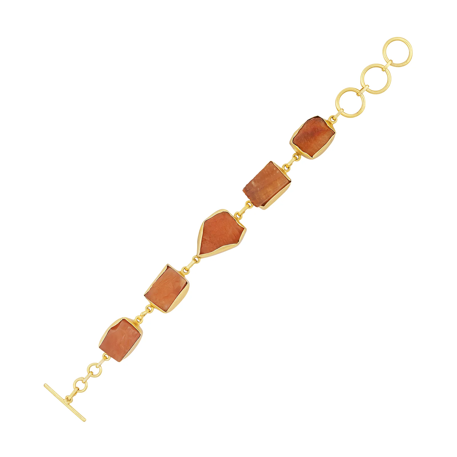 Soléa Orange Natural Stone Bracelet - Image 4