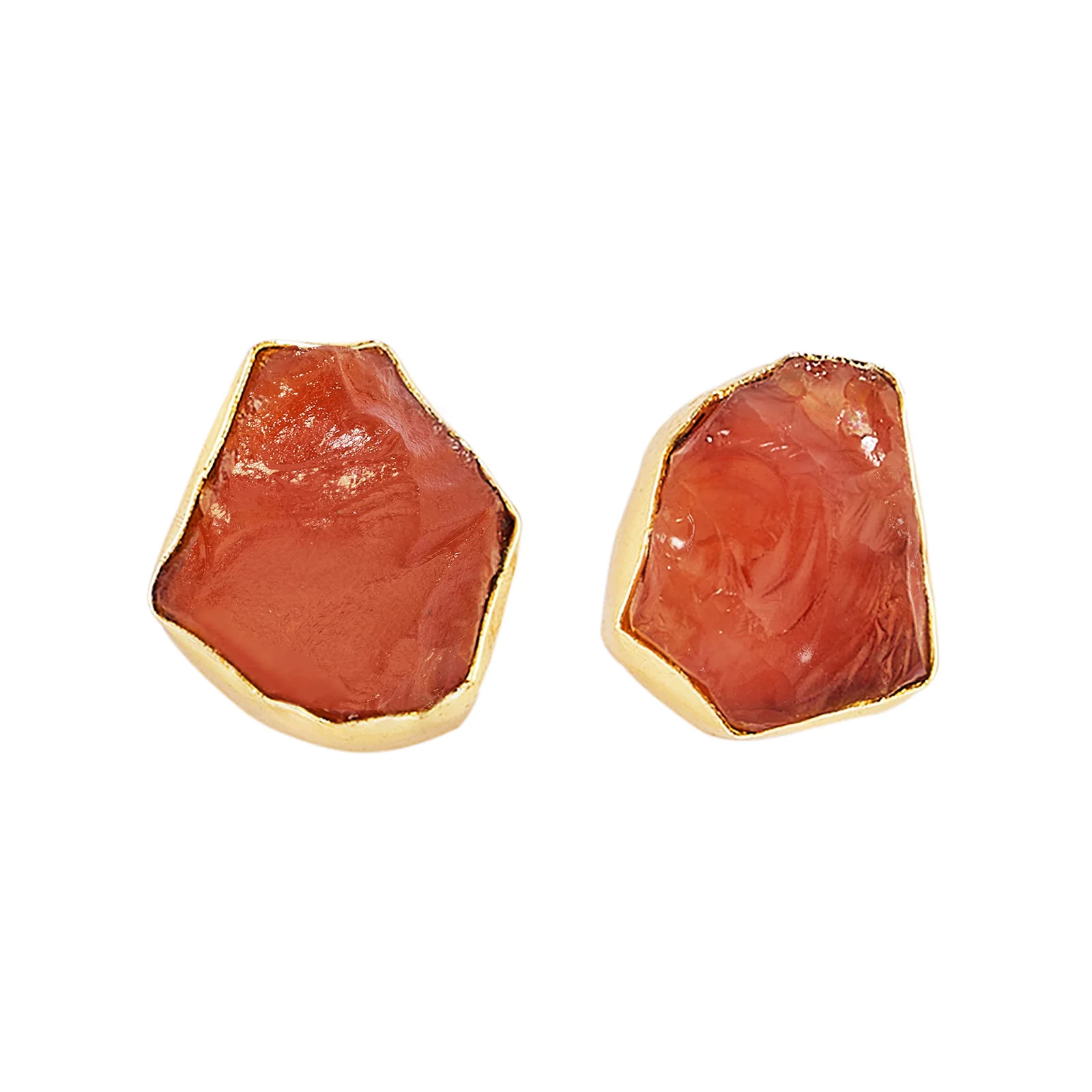 Soléa Orange Natural Stone Necklace Set - Image 4