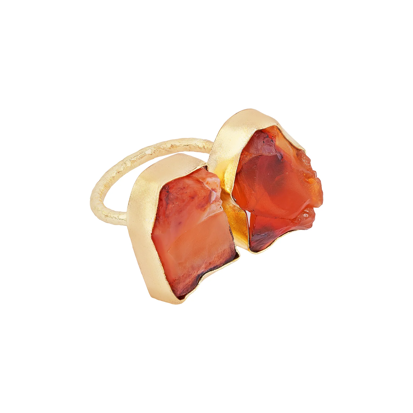 Soléa Orange Natural Stone Ring - Image 5