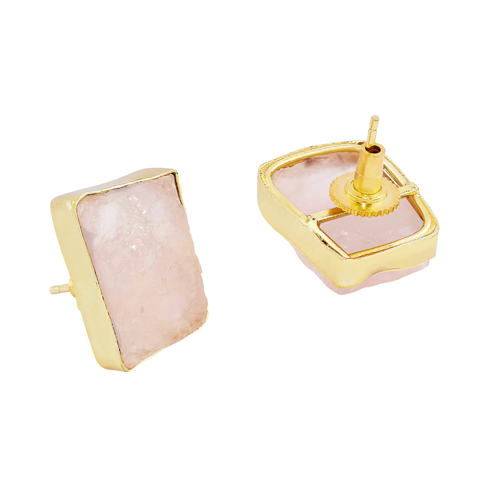 Soléa Pink Natural Stone Earrings - Image 5