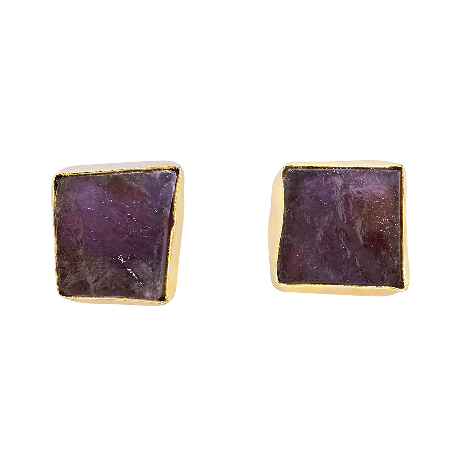 Soléa Purple Natural Stone Earrings - Image 3