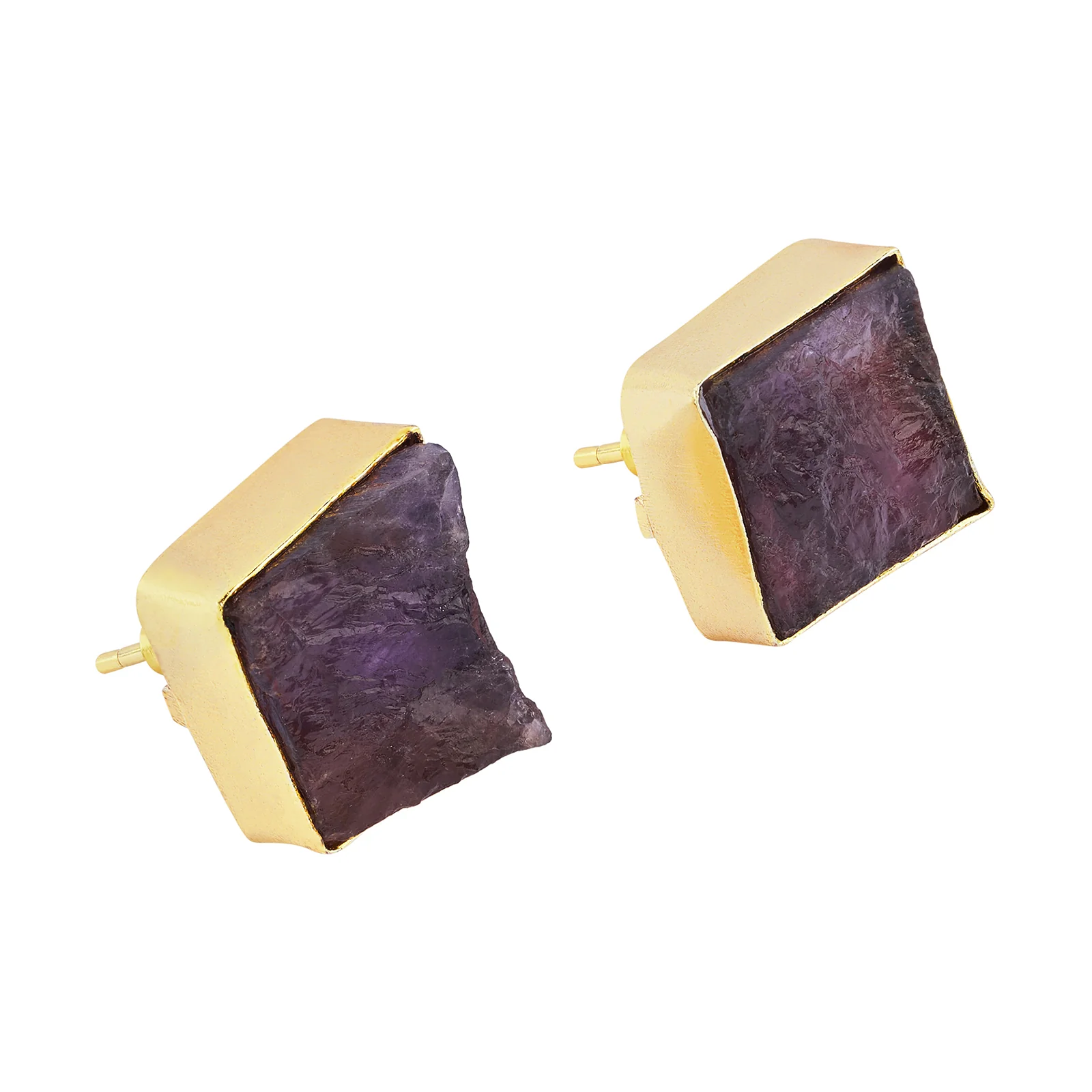 Soléa Purple Natural Stone Earrings - Image 4