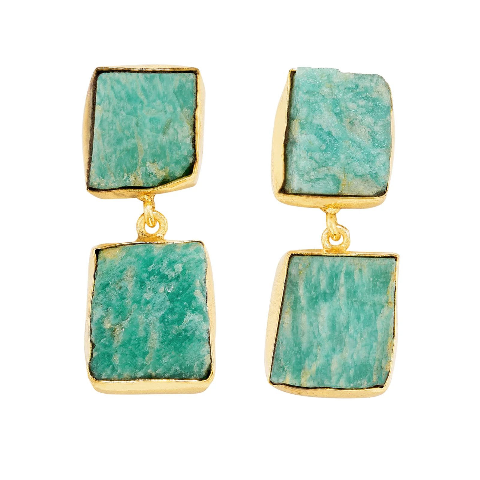 Soléa Turquoise Natural Stone Danglers - Image 3