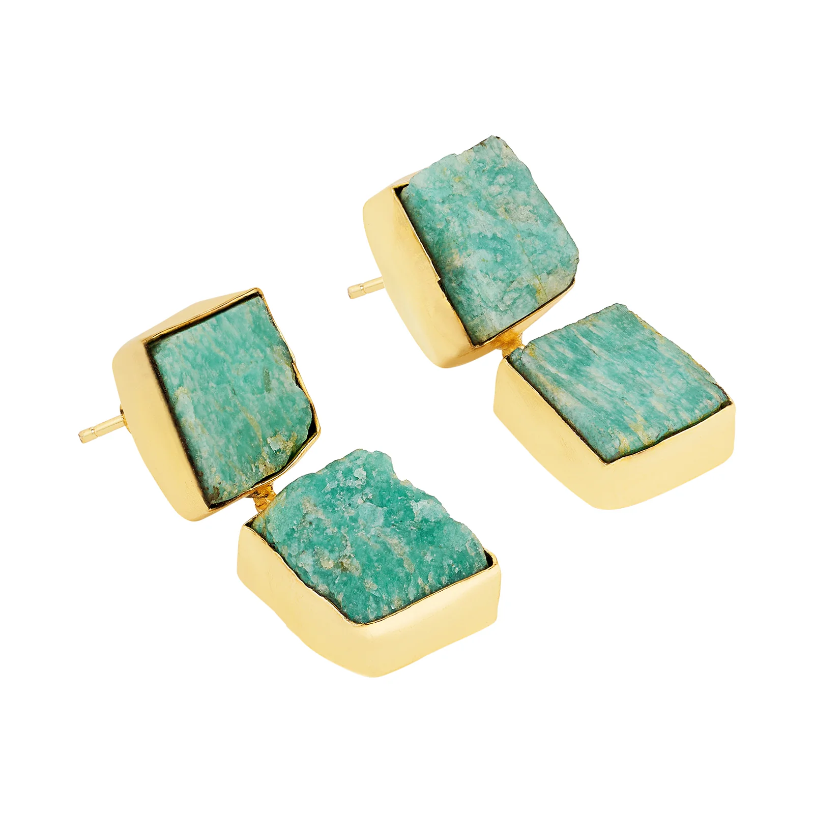 Soléa Turquoise Natural Stone Danglers - Image 4