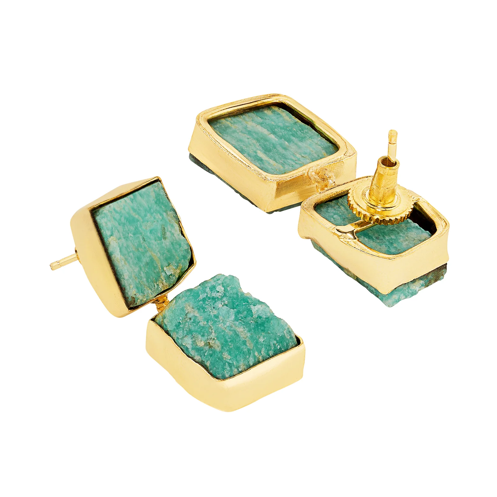 Soléa Turquoise Natural Stone Danglers - Image 5