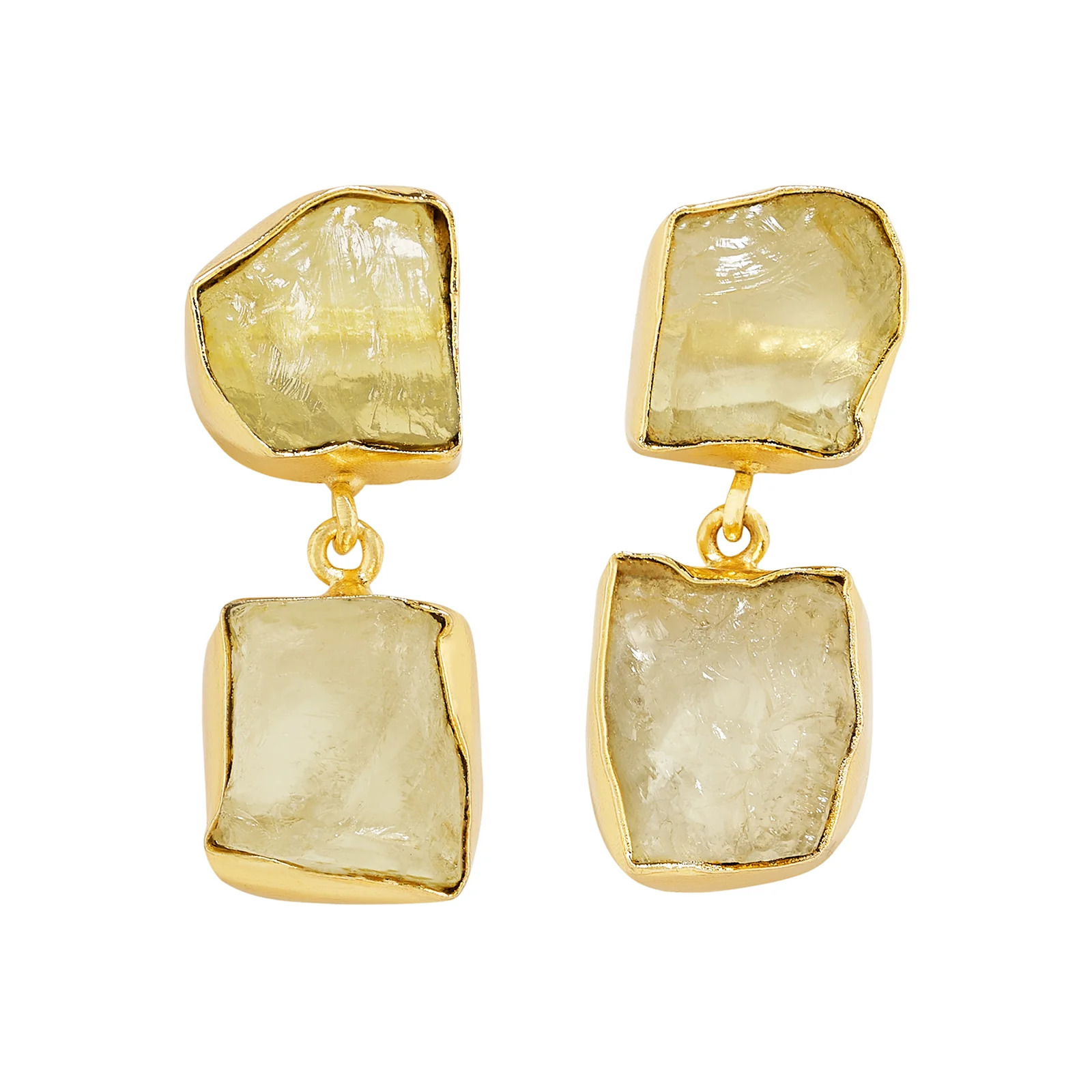 Soléa Yellow Natural Stone Danglers - Image 3