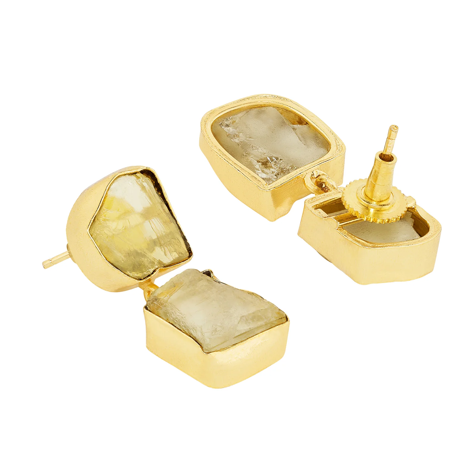 Soléa Yellow Natural Stone Danglers - Image 5