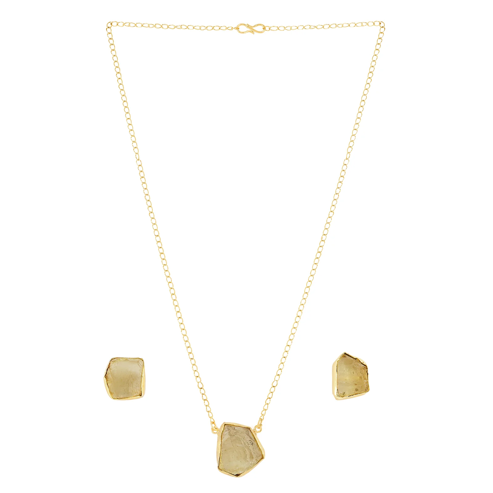 Soléa Yellow Natural Stone Necklace Set - Image 3