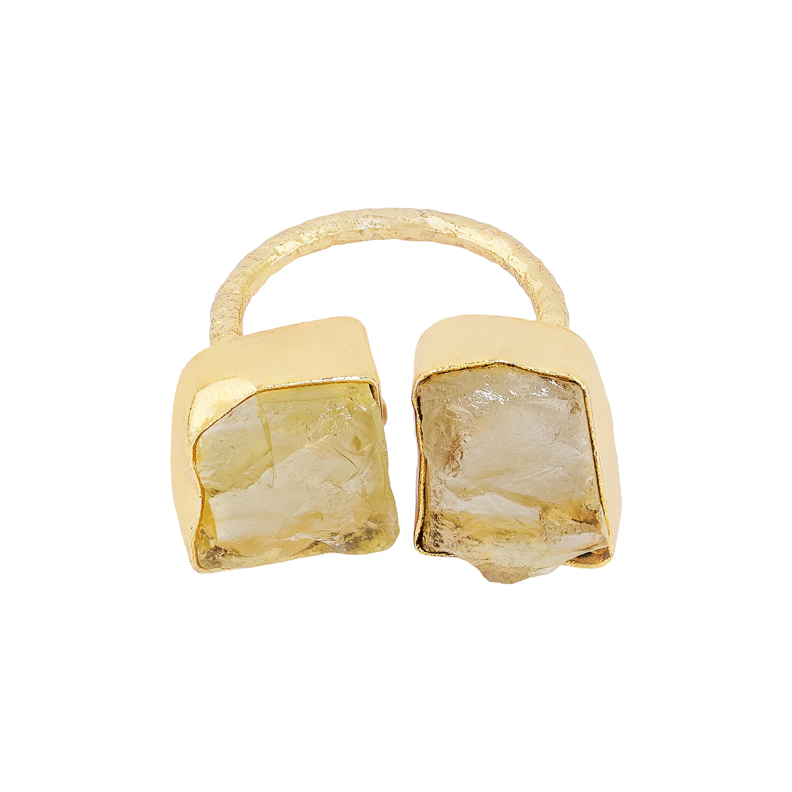 Soléa Yellow Natural Stone Ring - Image 3