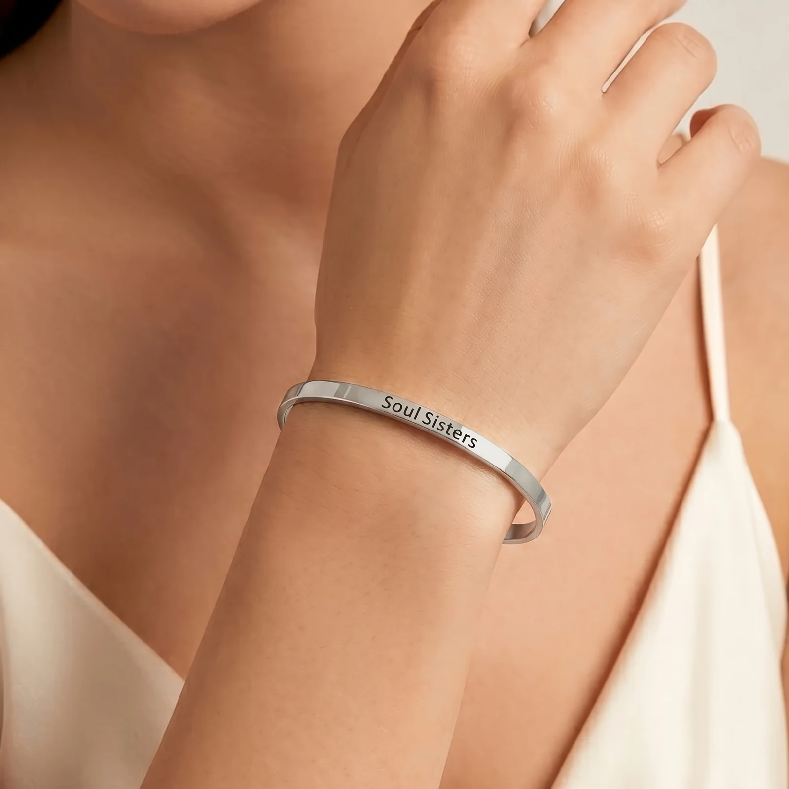 Soul Sisters Silver Mantra Band - Image 2