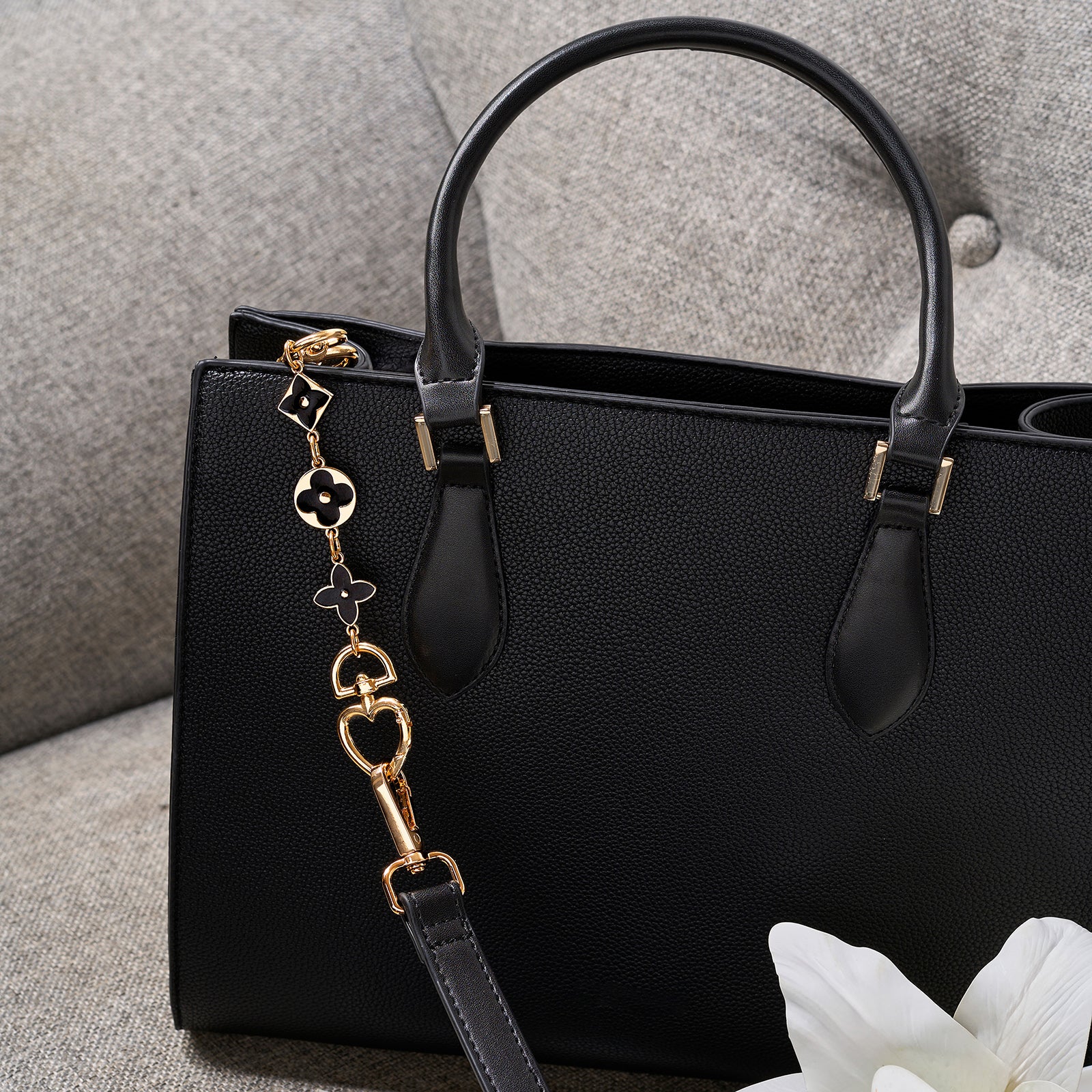 Starlush Black Bag Charm - Image 2