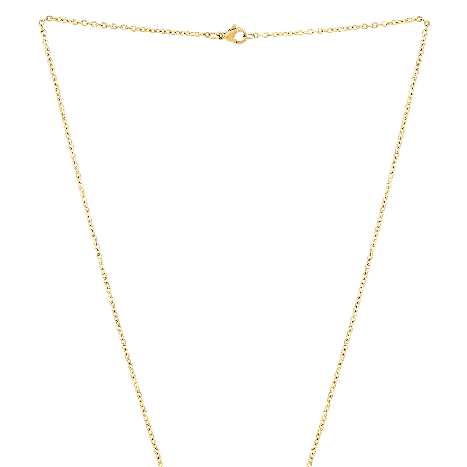 Strength Gold Women's Round Mantra Necklace - Image 4