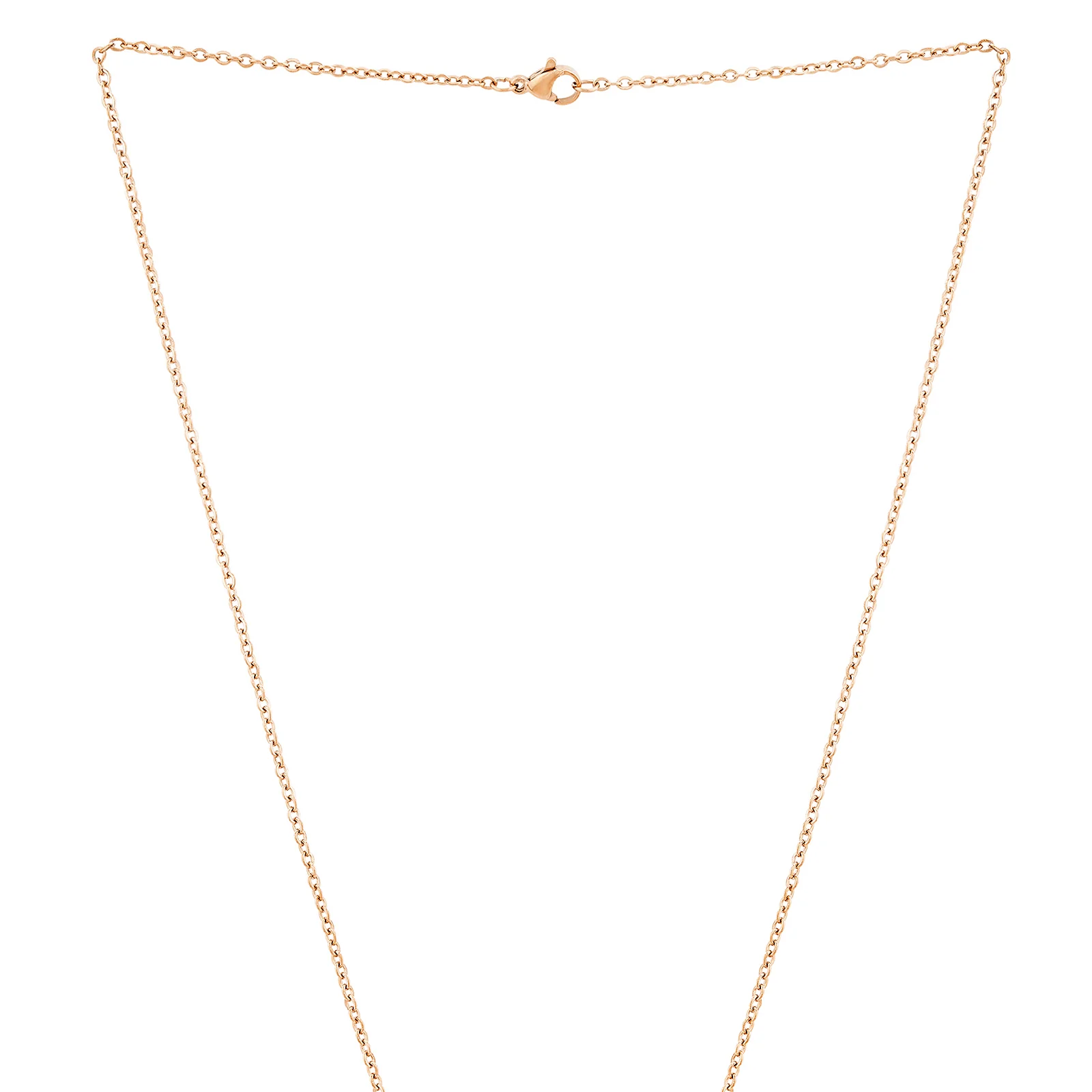 Sun & Moon Rose Gold Women's Round Mantra Necklace - Image 4