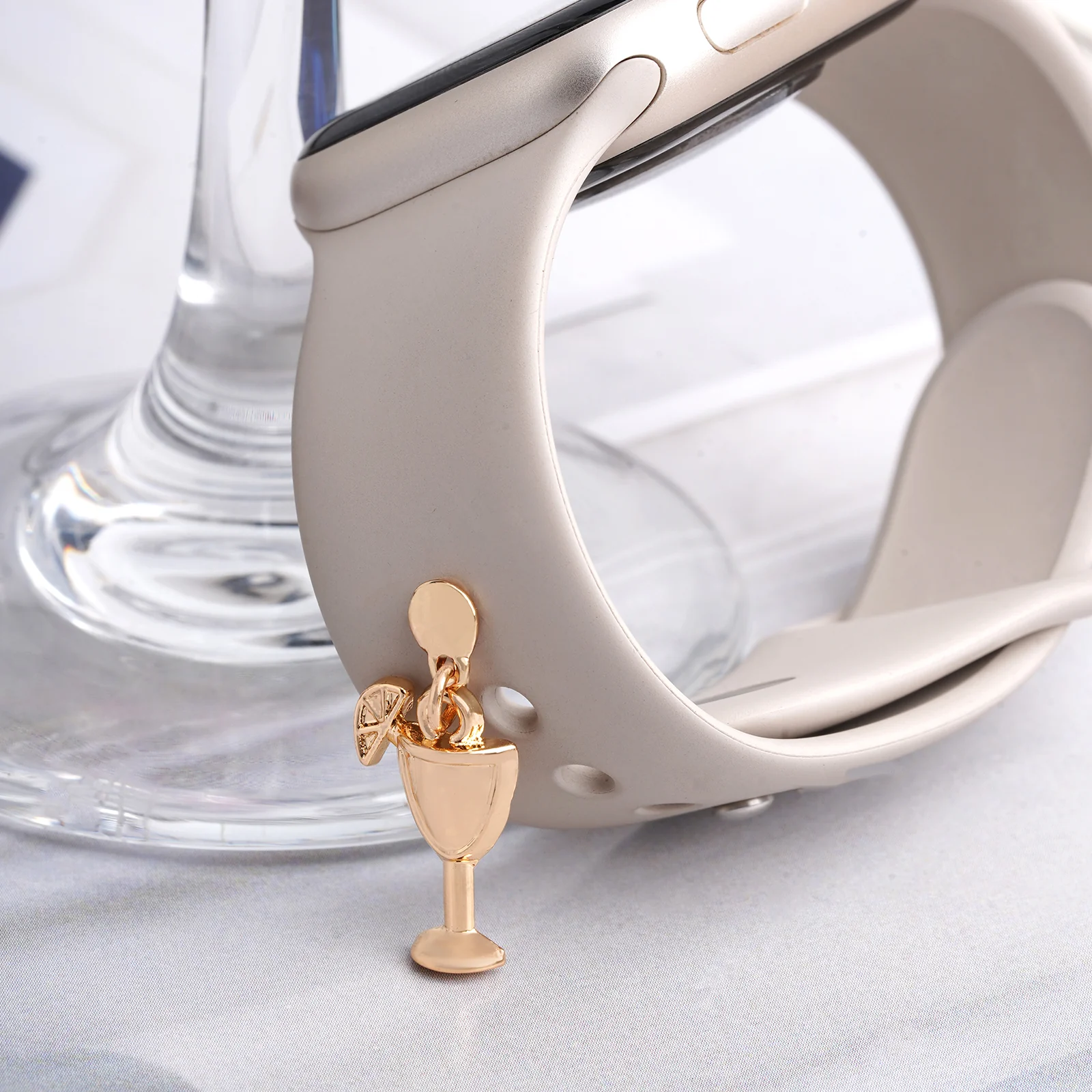 Sunday Brunch Gold Pin Watch Charm