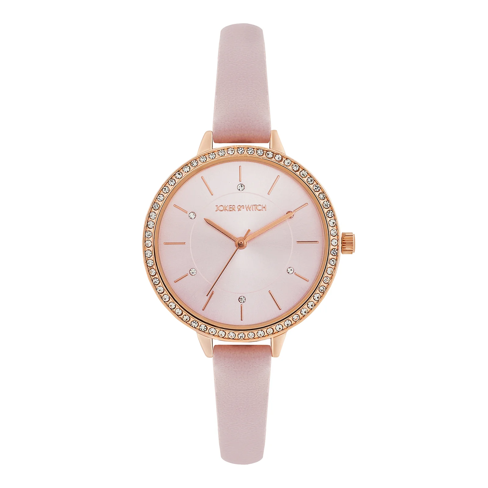 Sunrise Lavendar Medium Rhinestone Dial PU Strap Women's Watch - Image 3