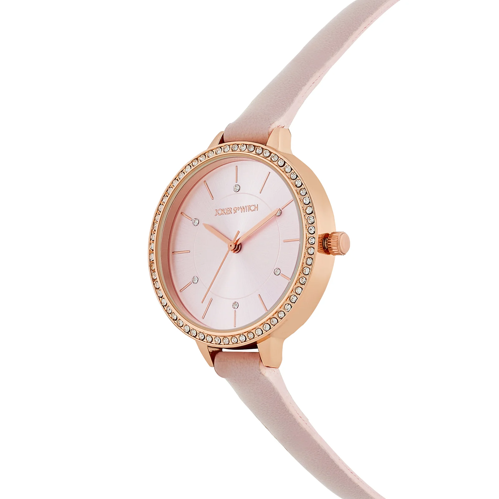 Sunrise Lavendar Medium Rhinestone Dial PU Strap Women's Watch - Image 4