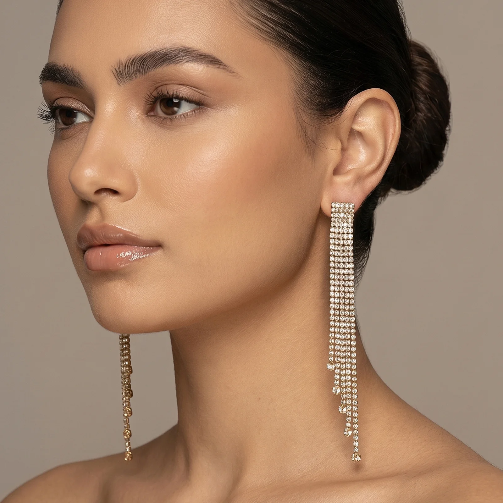 Sweet Spark Gold Bling Earrings