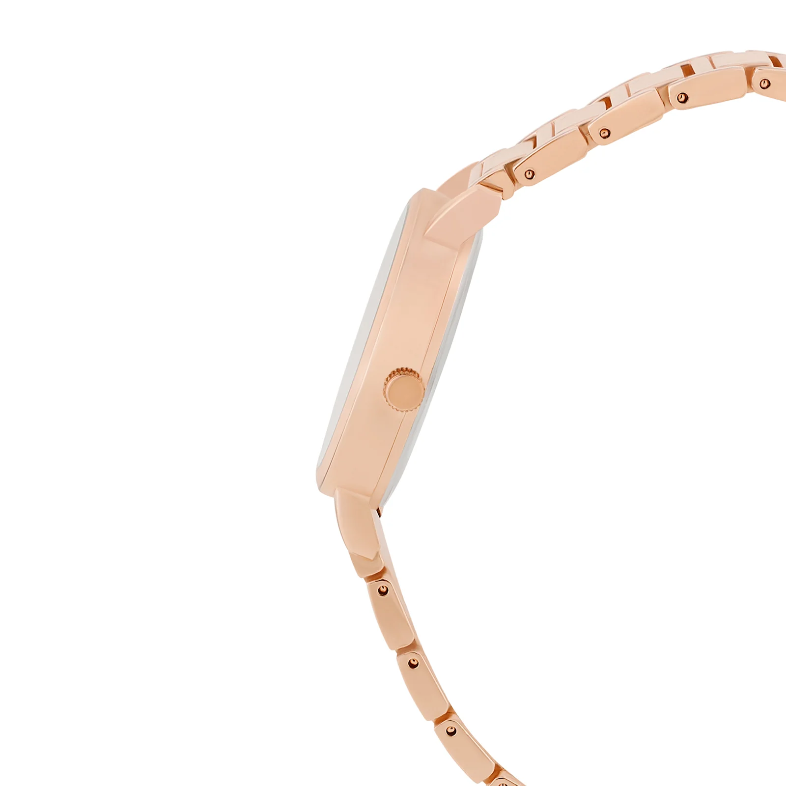 Taila Silver Medium Dial Rose Gold Linked Chain Strap Women's Watch - Image 5