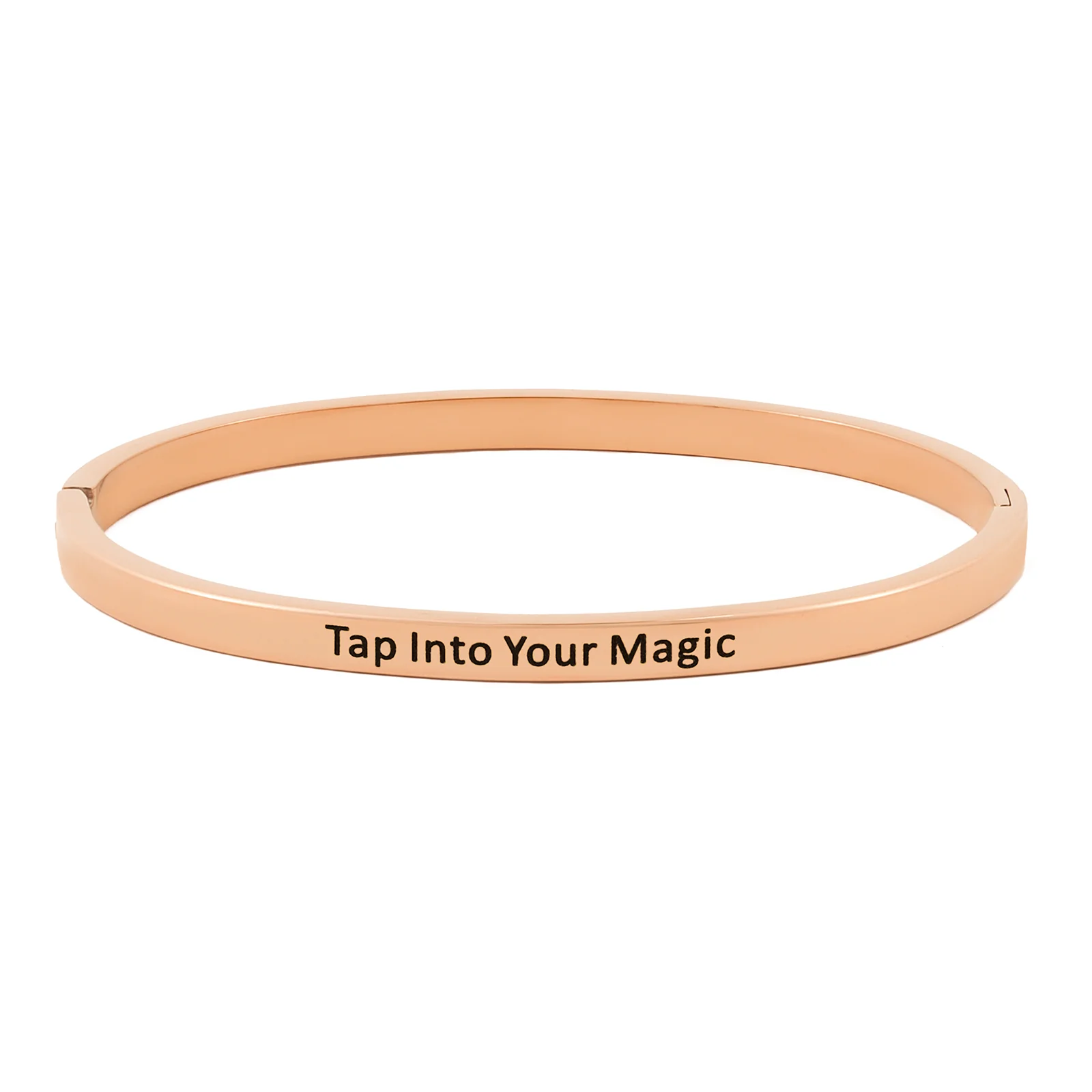 Tap Into Your Magic Rose Gold Mantra Band - Image 3
