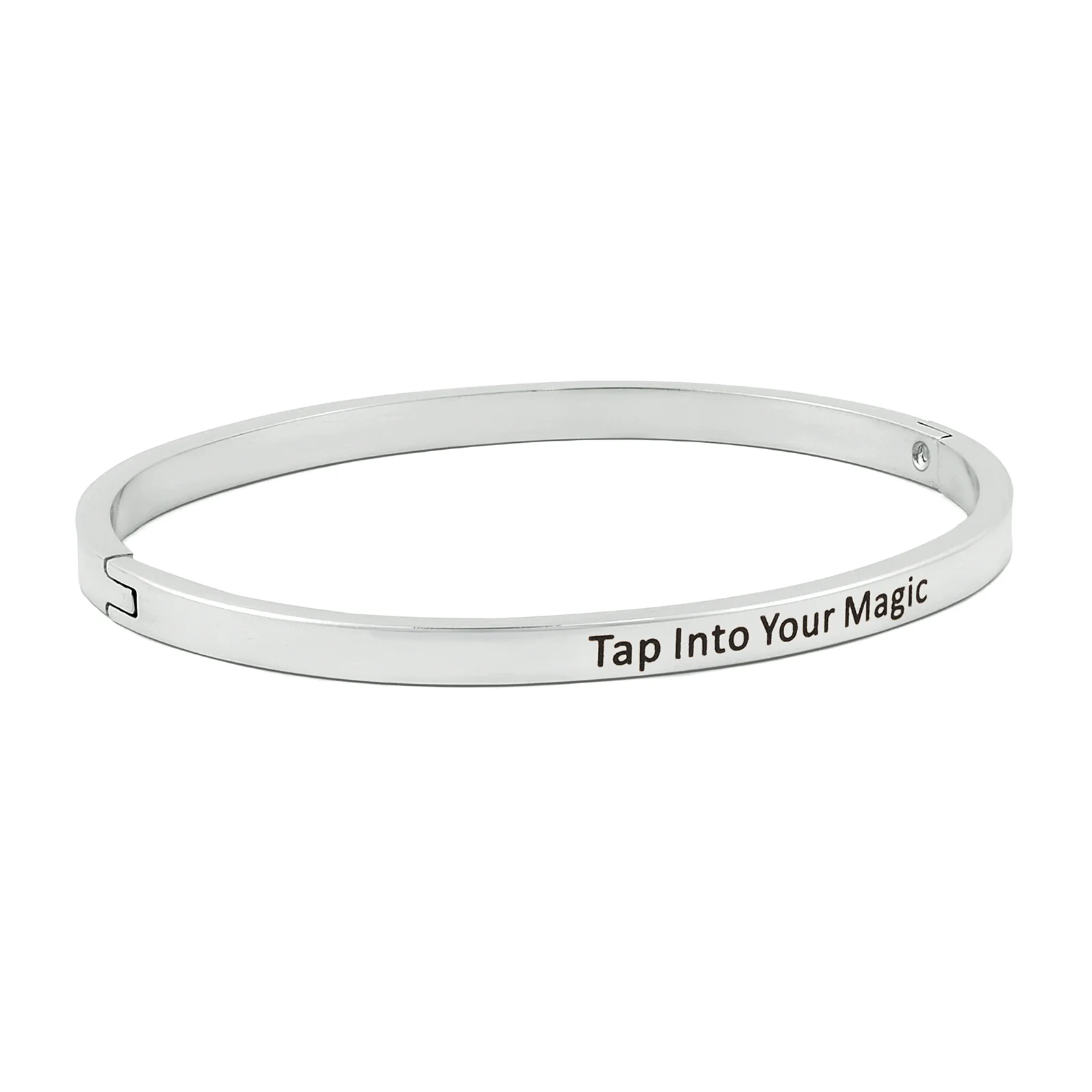 Tap Into Your Magic Silver Mantra Band - Image 4