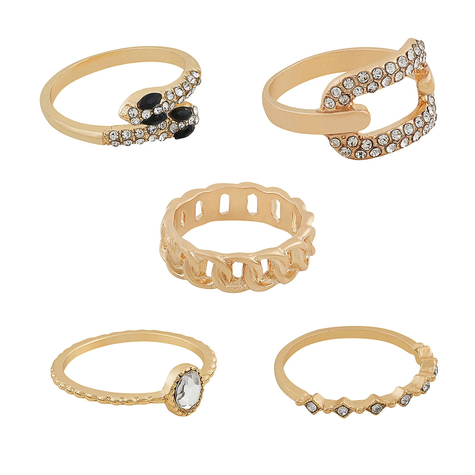 Tarelle Set of 5 Animal Rings - Image 4