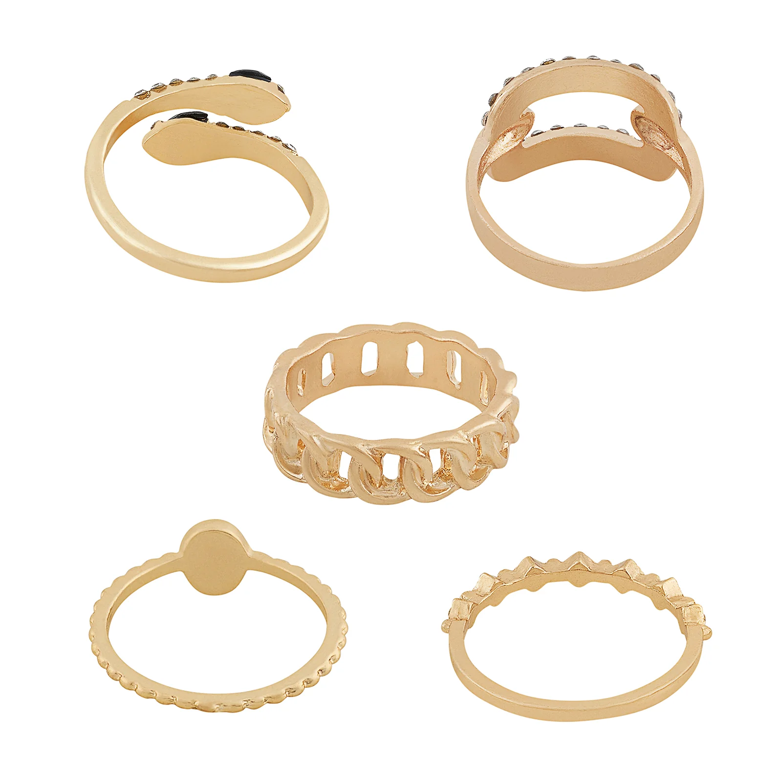 Tarelle Set of 5 Animal Rings - Image 5