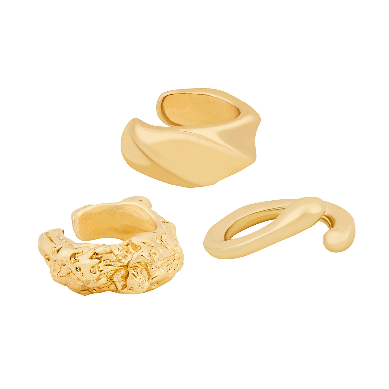 Tarelloya Gold Mixed Metal Earcuff - Image 3