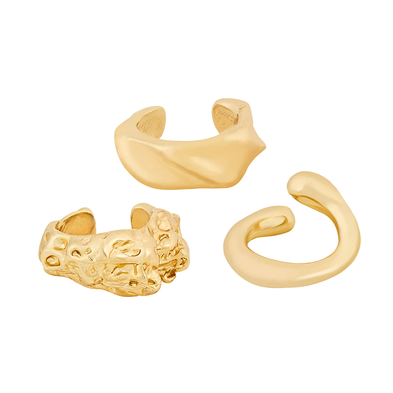 Tarelloya Gold Mixed Metal Earcuff - Image 4